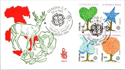 Italy FDC 1986 - Protection Of Nature - Geneva - F42740 - Image 1 of 2