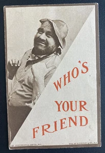 1911 Wimmers PA USA Picture Postcard Cover Locally Used Who’s Your Friend - Picture 1 of 2