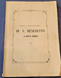 1880 - dell'Antica BADIA DI SAN BENEDETTO al MONTE SUBASIO antico libretto - Imagen 1 de 15