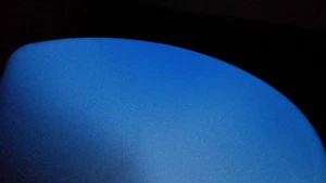 BLUE GLOW in the dark toilet lid incorp. antimicrobial coating, heavy polymer - Picture 1 of 2