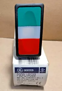 (New) GE / General Electric P9DPLVRG00 Multi-Function Pushbutton Green/ Red/ Ind - Picture 1 of 4