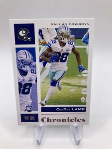 CeeDee Lamb 2020 Chronicles Football - ROOKIE !! (#25) Dallas Cowboys Star WR!! - Picture 1 of 2