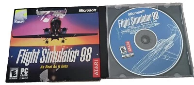 Microsoft PC CD-ROM Flight Simulator 98 : As Real As It Gets ATARI Windows 95/98 - Image 1 of 3