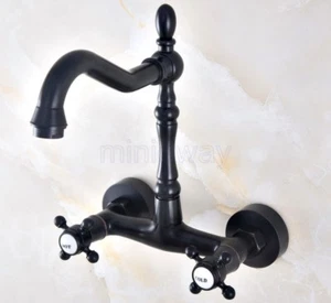 Bathroom Faucet Swivel Wall Mount Bathtub Mixer Tap Oil Rubbed Bronze mnf452 - Picture 1 of 5