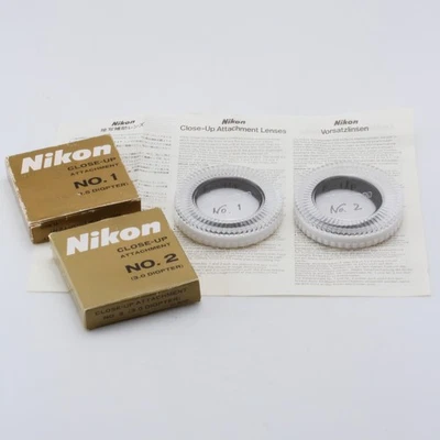 Nikon Close-Up Attachment No. 1( 1.5 Diopter) & No.2(3.0 Diopter) Lens for 52mm - Image 1 of 4