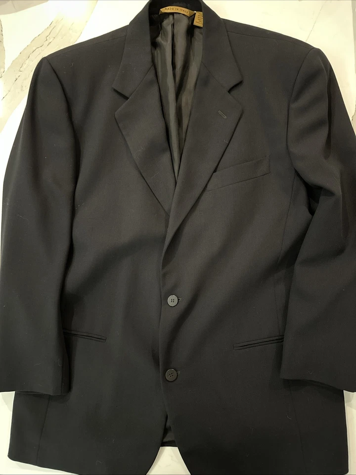 Blazer Chaqueta Deportiva De Colección Donna Karan Para Hombre Talla 42 Negro Lana Hecho en Italia Foto 1 de 4