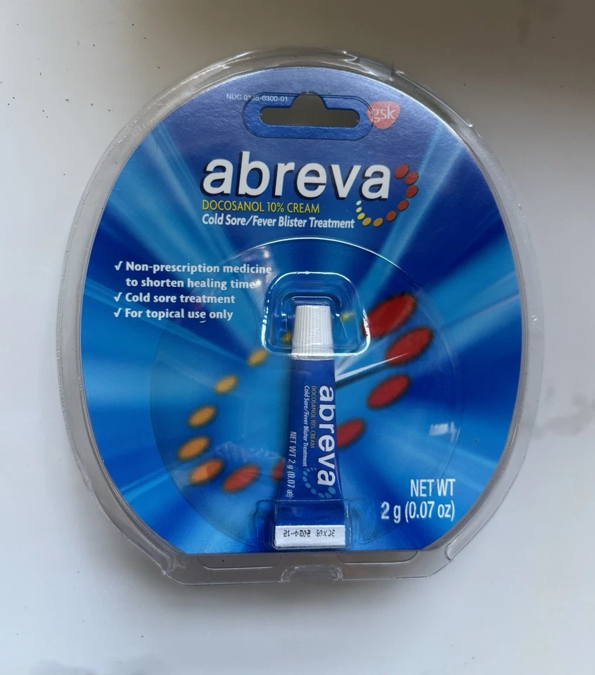 Nuevo tratamiento sellado Abreva herpes labial/fiebre ampolla - caducidad 12/2024 Foto 1 de 2