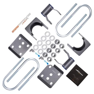 Kit de descenso de suspensión trasera 5" para Ford F150 15-20 con placas de perno en U de acero - Imagen 1 de 14