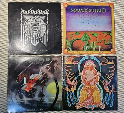 LOT  OF 4 LP HAWKWIND VINYL RECORD UA ORIG PRESS  - Image 1 of 4
