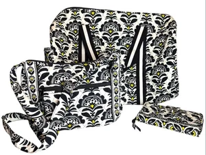 Vera Bradley 3pc Set Fanfare Duffle-Crossbody Bag-Wallet Retired Pattern - Picture 1 of 24