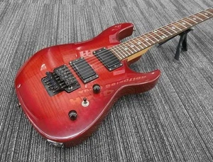 B.C.RICH ASM Dinky type Red Active PU HH Electric Guitar Used From Japan - Picture 1 of 14