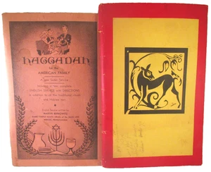 2 PASSOVER HAGADAH Z. HARRY GUTSTEIN & HAGGADAH FOR AMERICAN FAMILY M. BERKOWITZ - Imagen 1 de 24