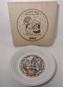 Vintage Watkins Country Kids Collector's Recipe Pie Plate #6280 Pumpkin Ride NOS - Picture 1 of 5