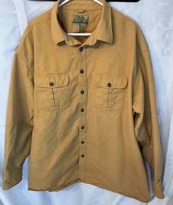Camisa de gamuza suave de piel de ciervo Cabela’s vintage 3XLT peso pesado abotonada Foto 1 de 4