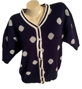 ⭐️Maglione donna manica corta a pois con bottoni⭐️ - Foto 1 di 6