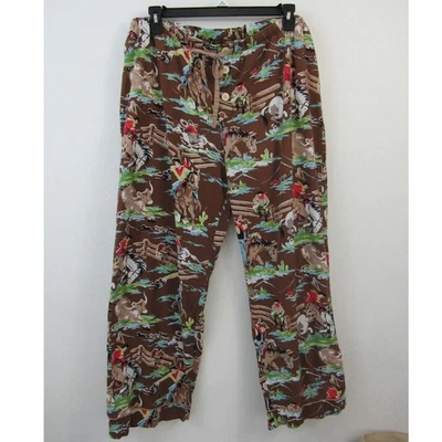 Nick & Nora XL Kurt Cobain Nirvana Brown Pajama Pants Cotton Men's *small flaw*  - Image 1 of 4