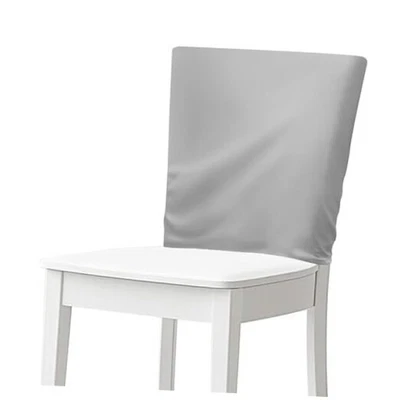 Juego de 4 fundas blandas para respaldo de silla de comedor gris Foto 1 de 4