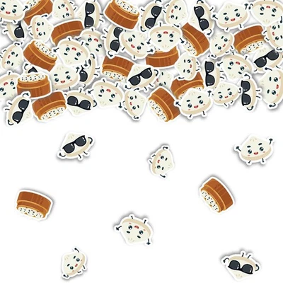200 PCS Little Dumpling Confetti Double-Sided Chinese Food Baby Shower Decor - Image 1 of 4