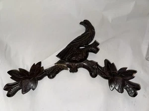 Antikes Top Wappen / Giebel für antike deutsche Kuckucksuhren im Jägerstil - Bild 1 von 4