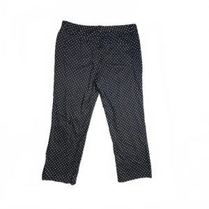 Chaps Women's Black Polka Dot Casual Pants size 14 - Picture 1 of 4