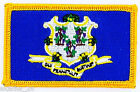 Ecusson Brod Patch Drapeau Connecticut Usa Etats Unis Flag Embroidered