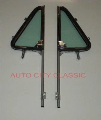 1964 1965 1966 Chevy GMC Pickup Vent Glasses Post Assembly Panel Suburban Green - Image 1 of 4