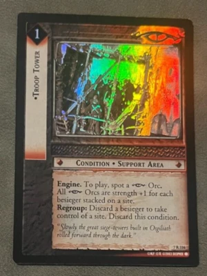 Troop Tower - FOIL -  Lord of the Rings TCG, The Return of the King - NEAR MINT - Image 1 of 4
