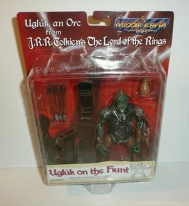 Ugluk Lord of the Rings Action Figure Ugluk on the Hunt Orc Warrior Middle Earth - Picture 1 of 4