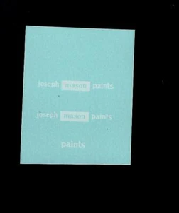 DINKY 274 MINI VAN - Joseph Mason Paints TRANSFERS / DECALS - Picture 1 of 1