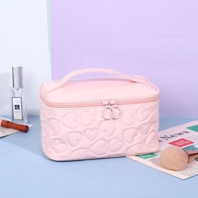 Bolsa de Maquillaje Profesional Grande Estuche de Cosméticos Mango de Almacenamiento Organizador Kit de Viaje Foto 1 de 4