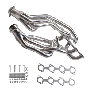 1Pair Exhaust Manifold Headers For 96-04 Ford Mustang Gt 4.6L V8 Stainless Steel - Picture 1 of 8