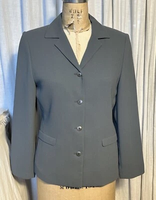 Chaqueta a medida Annex Casual Corner para mujer verde gris crepé talla 6 usada  Foto 1 de 4