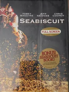 Seabiscuit An American Legend Full Screen DVD & Bonus Book (New, Sealed) - Picture 1 of 2