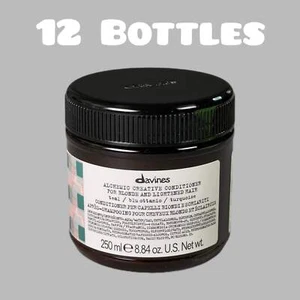 DAVINES Alchemic Creative Conditioner (12 PACK) Teal For Blonde and Lightened Ha - Picture 1 of 12