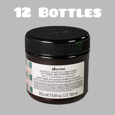 DAVINES Alchemic Creative Conditioner (12 PACK) Teal For Blonde and Lightened Ha - Image 1 of 4