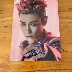 Bigbang TOP z autografem podpisane zdjęcie kolekcja K-POP 5 * 7 2025C - Zdjęcie 1 z 1