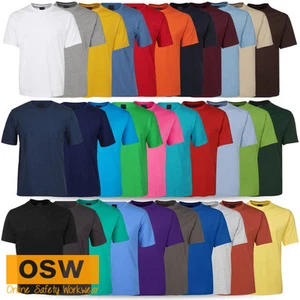 Kids Premium Combed Cotton Casual CREW Neck Blank Tee T-Shirts Size Kids 2-14 - Picture 1 of 49