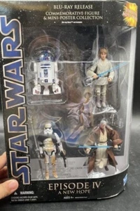 Hasbro Star Wars Action Figuren Set A New Hope Luke Skywalker R2-D2 Obi-Wan 2011 - Bild 1 von 2