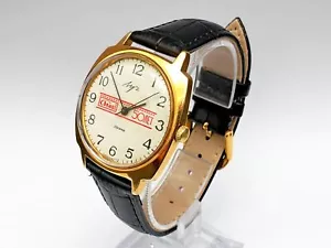 LUCH 2209 AU5 SU Vintage Gilt Mechanical Wristwatch 23 Jewels Watch USSR - Picture 1 of 12