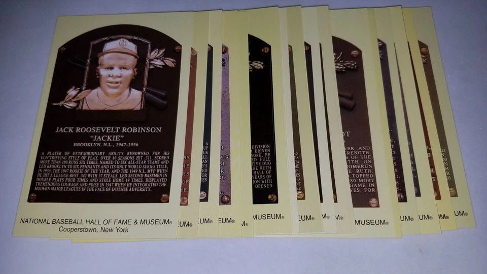 Yellow Hall of Fame Plaque Postcard You Pick Complete Your Set New Nm - Mint - Image 1 of 1
