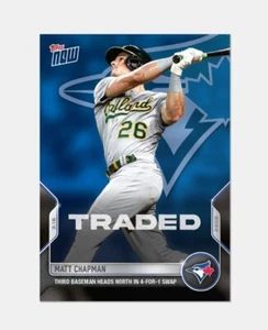 2022 Topps Now Matt Chapman Jays Traded #ST-6 Limited Ed. Low Print Run of 396 - Picture 1 of 2