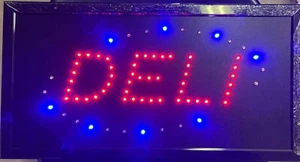 Deli led sign,window sign,business sign,store sign,restaurant sign - Picture 1 of 1