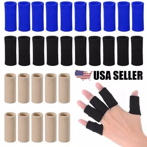 20Pcs Finger SplintTrigger Finger Brace Sleeves Pain Relief Sport Injury Support - Picture 1 of 18