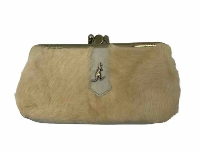 Vintage Genuine Kangaroo Fur Leather Small Clutch Wallet Coin Purse - Image 1 of 4