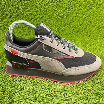 Puma Future Rider APM Boys Size 5.5C Black Red Athletic Shoes Sneakers - Image 1 of 4