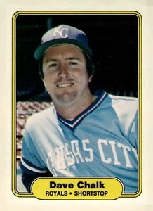1982 Fleer #407 Dave Chalk - Picture 1 of 2