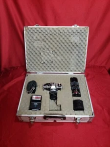 Olympus OM10, 49mm SKY 1A, SOLIGOR 2X,MACRO 1:3.5 Film Camera & Case - Picture 1 of 19
