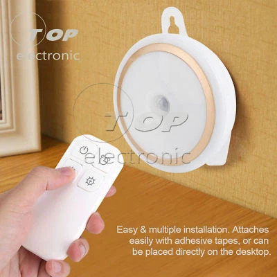 Recharge Remote Control 5 LED Night Light Bed Room Cupboard Lamp Decor - Image 1 of 4