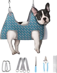 Supet Dog Grooming Hammock for Small Dogs Cat, Relaxation Pet Grooming Hammock R - Picture 1 of 12