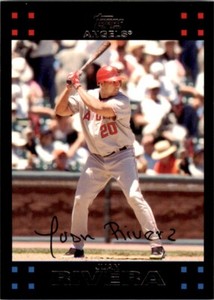 2007 Topps Juan Rivera . Los Angeles Angels #204